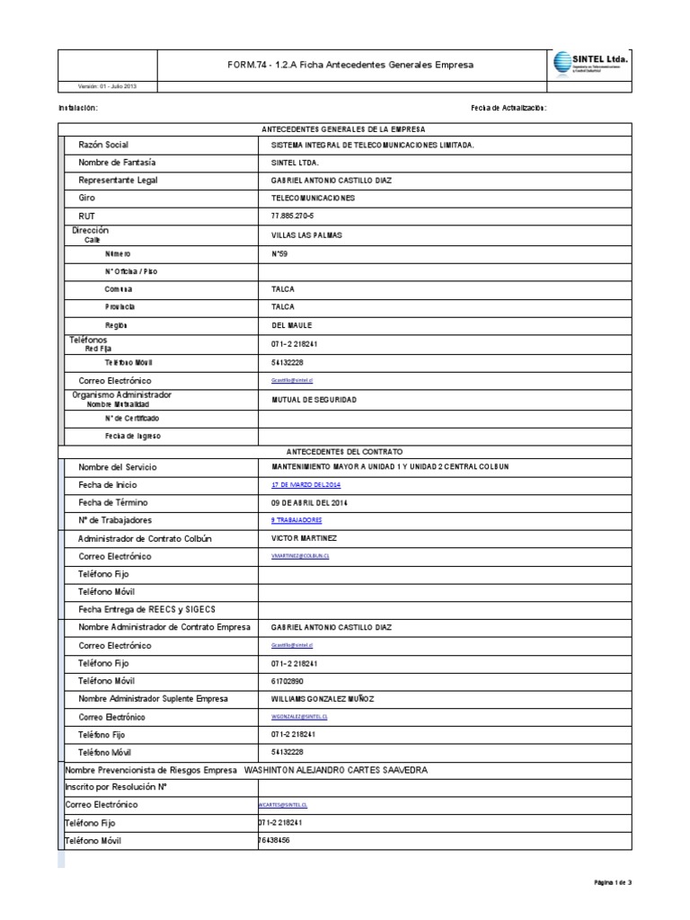 Form.74 - 1.2.a | PDF | Teléfonos móviles | Redes