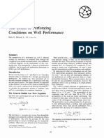 The Effect of Perforating Conditions in Well Performance