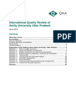 International Quality Review of Amity University Uttar Pradesh