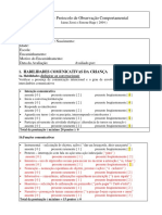 Proc - Protocolo de Observação Comportamental