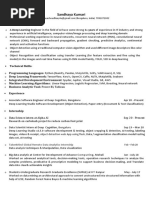 Sandhaya - Resume ML - DS PDF