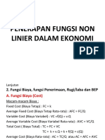 Penerapan Fungsi Non Linier