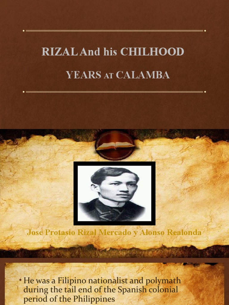 Rizal and His Childhood Days in Calamba | PDF