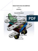 Procesos inyección piezas avión