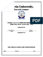 Zain Rizvi 02-134162-140 Lab 10 Practice Task