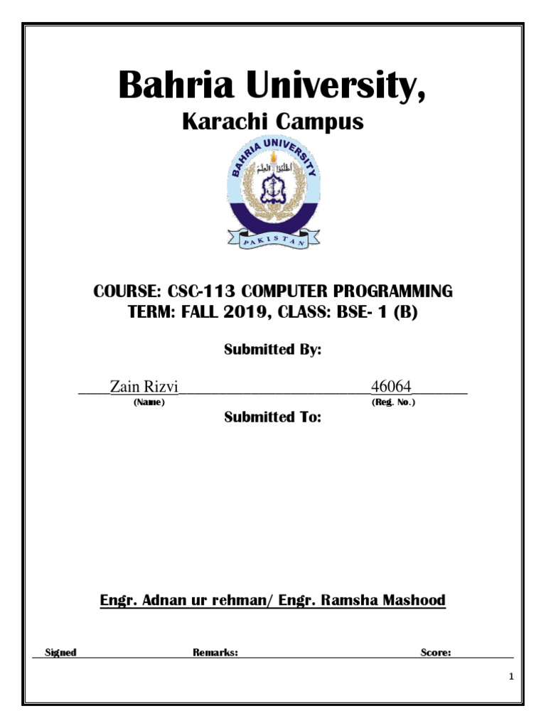 Zain Rizvi 02-134162-140 Lab 10 Practice Task | PDF | Computer ...