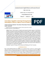 Generating Competitive Advantage Strategy Through Entrepreneurial Marketing For Smes in Culinary Sector in Medan Indonesia