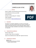 Plantilla de Curriculum Vitae para Estudiantes