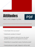 Attitudes and Behaviour