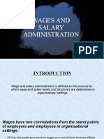 WAGES AND SALARY ADMINISTRATION 