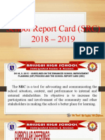 School Report Card (SRC)