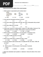 Read and Encircle The Letter of The Correct Answer