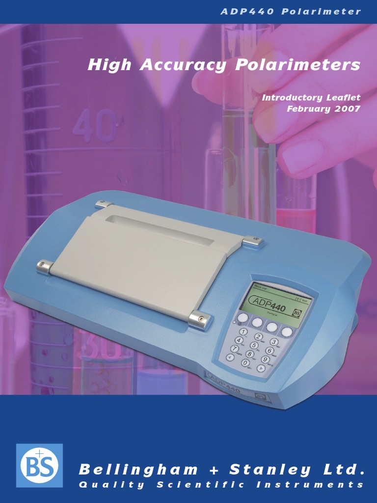 High Accuracy ADP440 Polarimeter Guide | PDF | Equipment ...