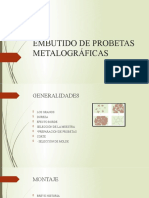 Embutido de Probetas Metalurgicas