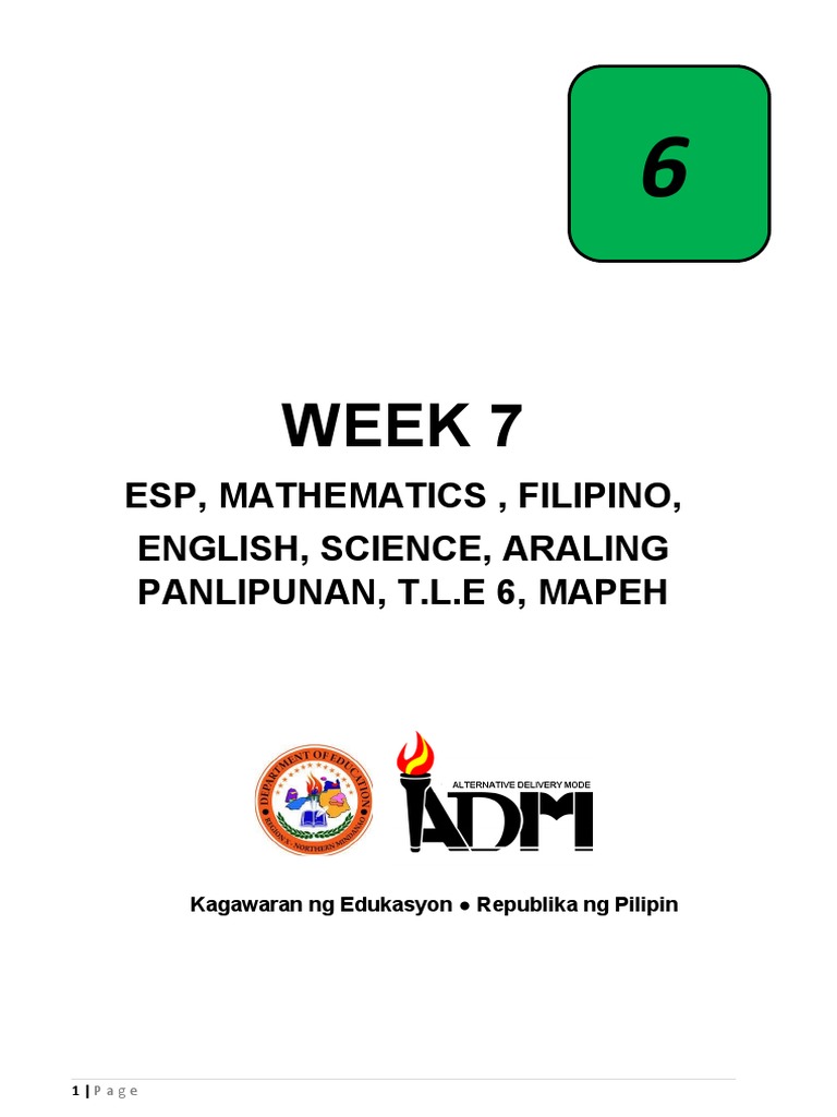 G6 Q1 Week 7 | PDF