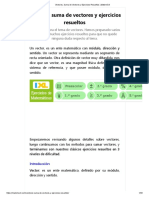 Vectores, Suma de Vectores y Ejercicios Resueltos - Matemóvil