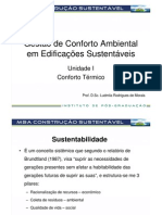 7 - Conforto Ambiental em Edificações Sustentáveis - Construção Sustentável - UI - Conforto Térmico - Goiânia