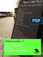 ¿Cómo Se Dice…(Manual de Español Para Inmigrantes) Nivel A1