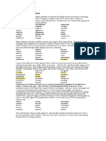 Vocabulary and Phrases For Language Analysis