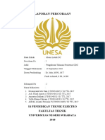 Laporan Percobaan: S1 Pendidikan Teknik Elektro Fakultas Teknik Universitas Negeri Surabaya 2018