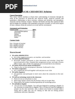 Chemistry IGCSE Syllabus