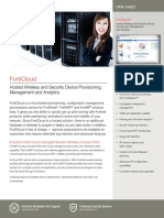 Forticloud: Hosted Wireless and Security Device Provisioning, Management and Analytics