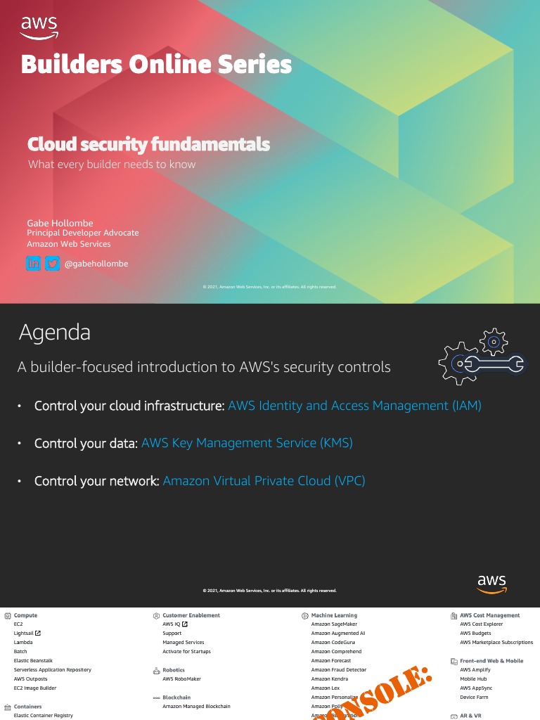 Presentation Deck - Cloud Security Fundamentals What Every Builder ...