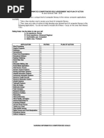 Nursing Informatics Competencies Self-Assessment and Plan of Action