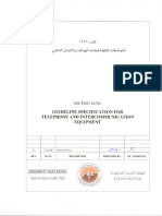 SECTION 16720 Telephone and Intercommunication Equipment Rev 0