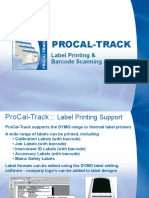 Procal-Track: Label Printing & Barcode Scanning