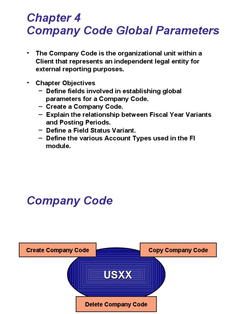 Company Code Global Parameters Guide | PDF
