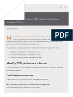 Monitoring Performance Azure SQL Database Using Dynamic Management Views