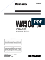 WA500 6H H60051 English O and M