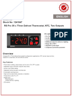 English English: Stock No: 1241047 RS Pro 35 X 77mm Defrost Thermostat, NTC, Two Outputs