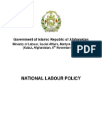 National Labour Policy: Government of Islamic Republic of Afghanistan