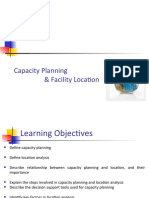Capacity Planning & Facility Location