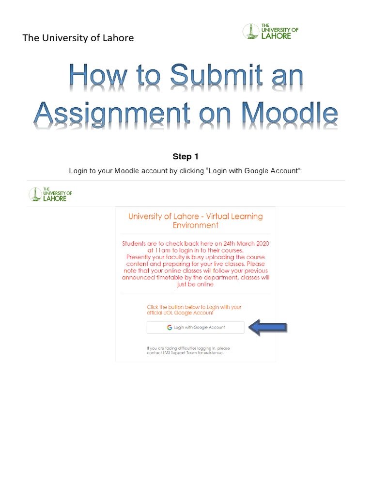 How To Submit Assignment On Moodle | PDF | Alphabet Inc. | Information ...