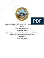 Shah Abdul Latif University Khaipur Mirs: Assignment Name
