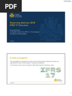 Reserving Seminar 2018 IFRS 17 Overview: A Work in Progress