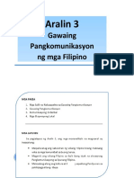 Aralin 3-Gawaing Pangkomunikasyon