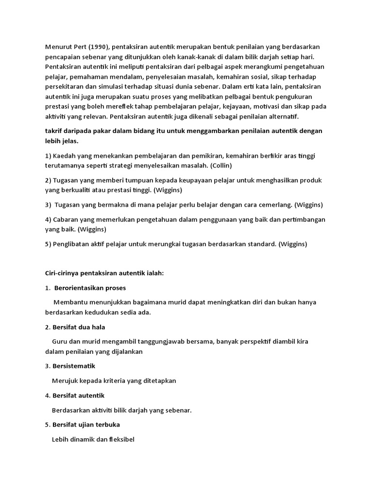 Pembelajaran Autentik Pdf
