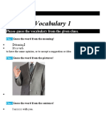 Vocabulary Lessons 1-5