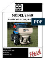 MODEL 2440: Broadcast Seeder/Spreader