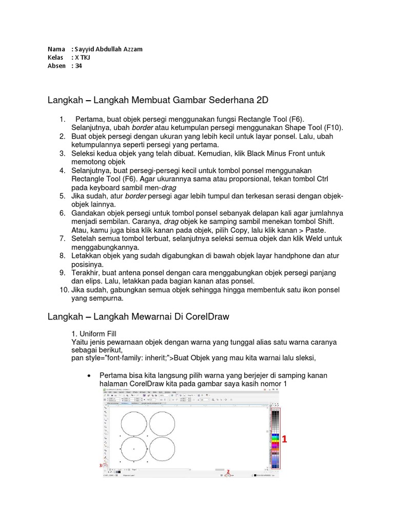 DDG Cara Membuat Objek 2D | PDF