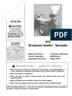 Owner'S Manual: ATV Broadcast Seeder - Spreader