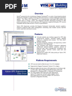 Data Sheet: Vykon OPC Supervisor