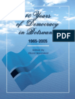 40 Years of Botswana Democracy