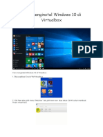 Cara menginstal Windows 10 di Virtualbox