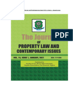 Property Law Journal Vol 15 2021