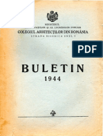 Buletinul Colegiului Arhitecților - 1944